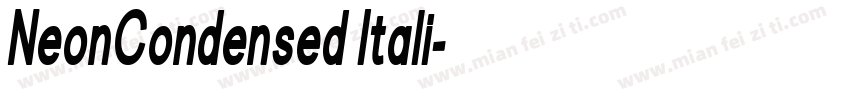 NeonCondensed Itali字体转换